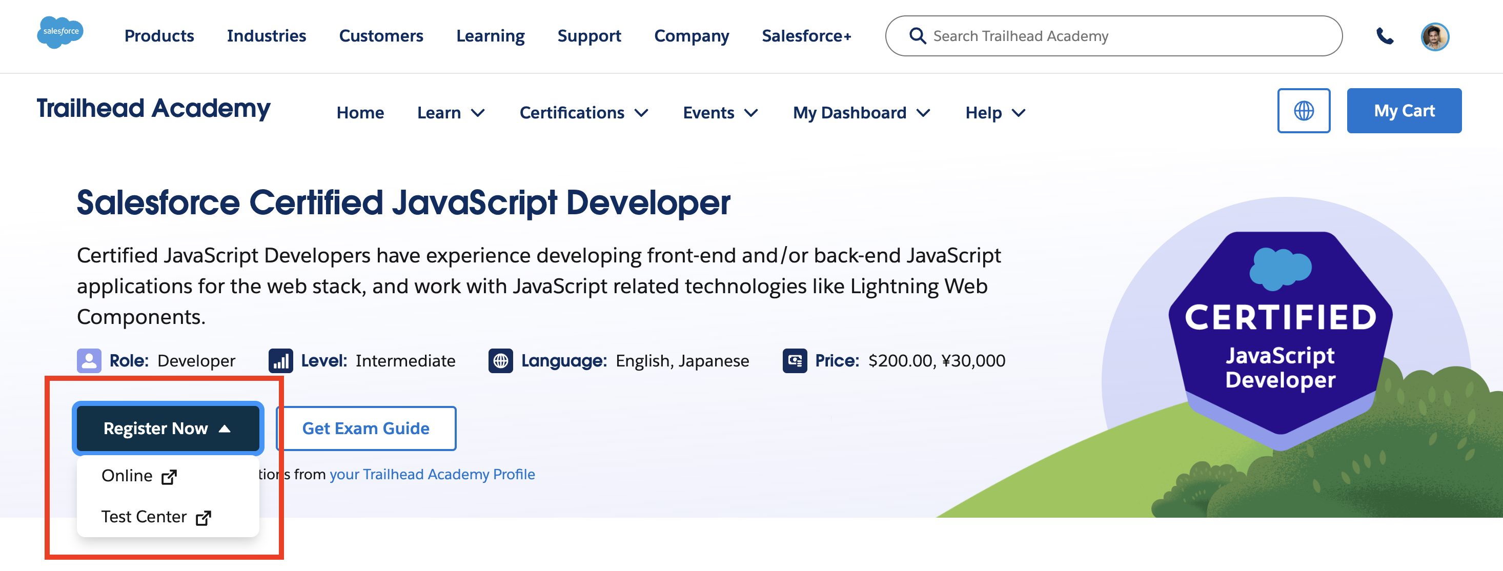 Salesforce Certification on Trailhead Academy